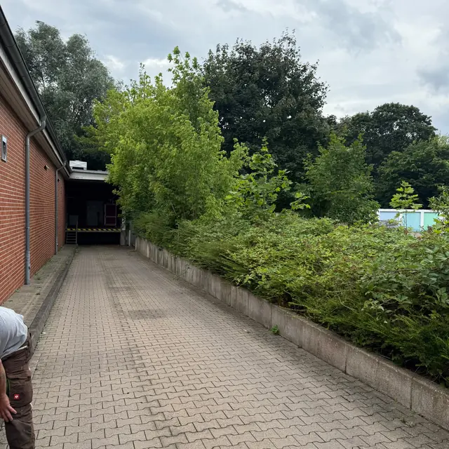 Außenanlage eines betreuten Objekts