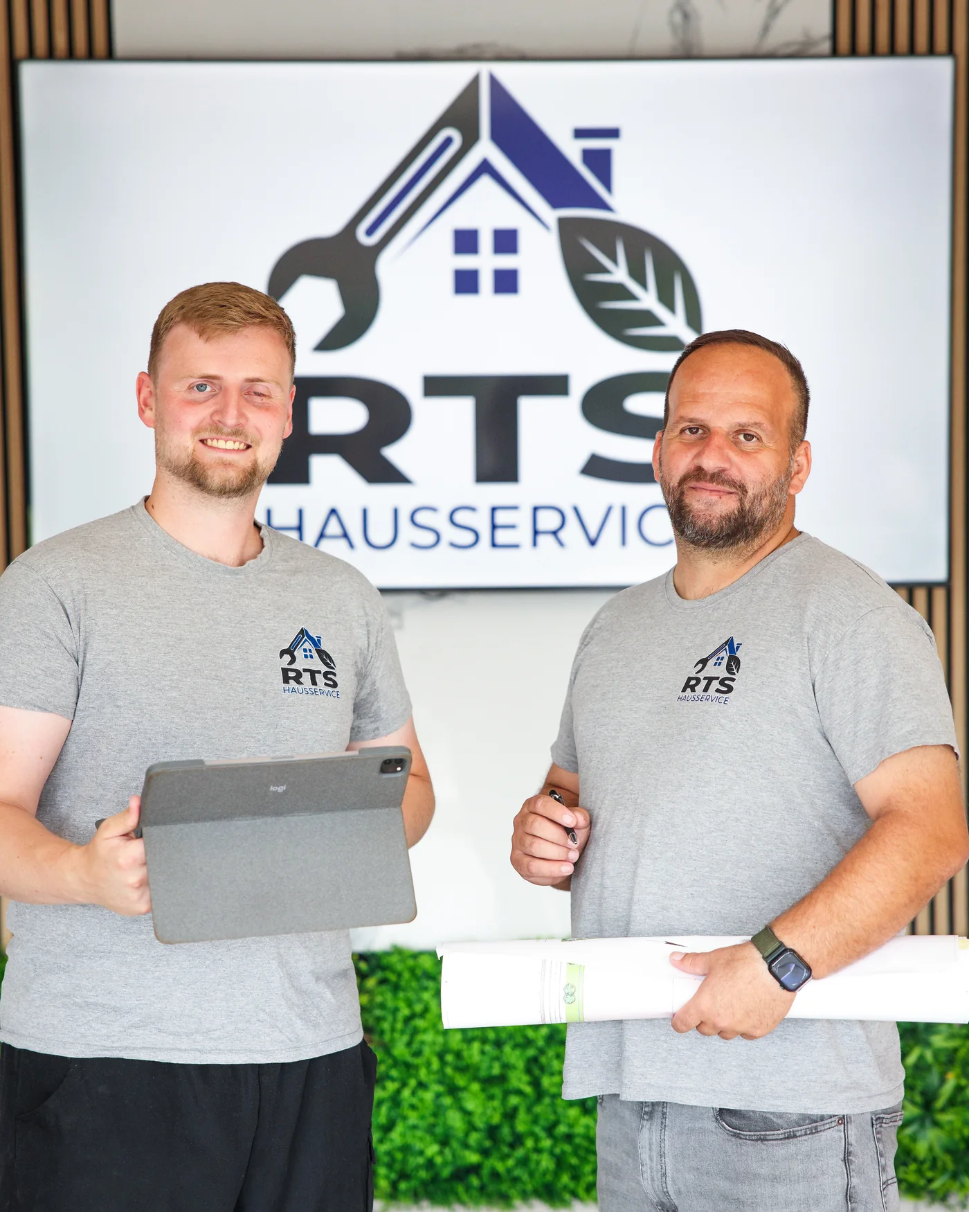 Thomas Derheim und Albert Shala von RTS-Hausservice